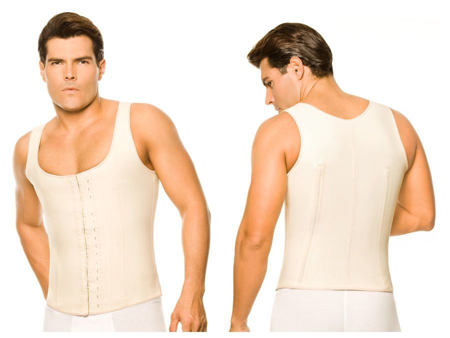 Ann Chery 2033 Latex Men Girdle Body Shaper Beige