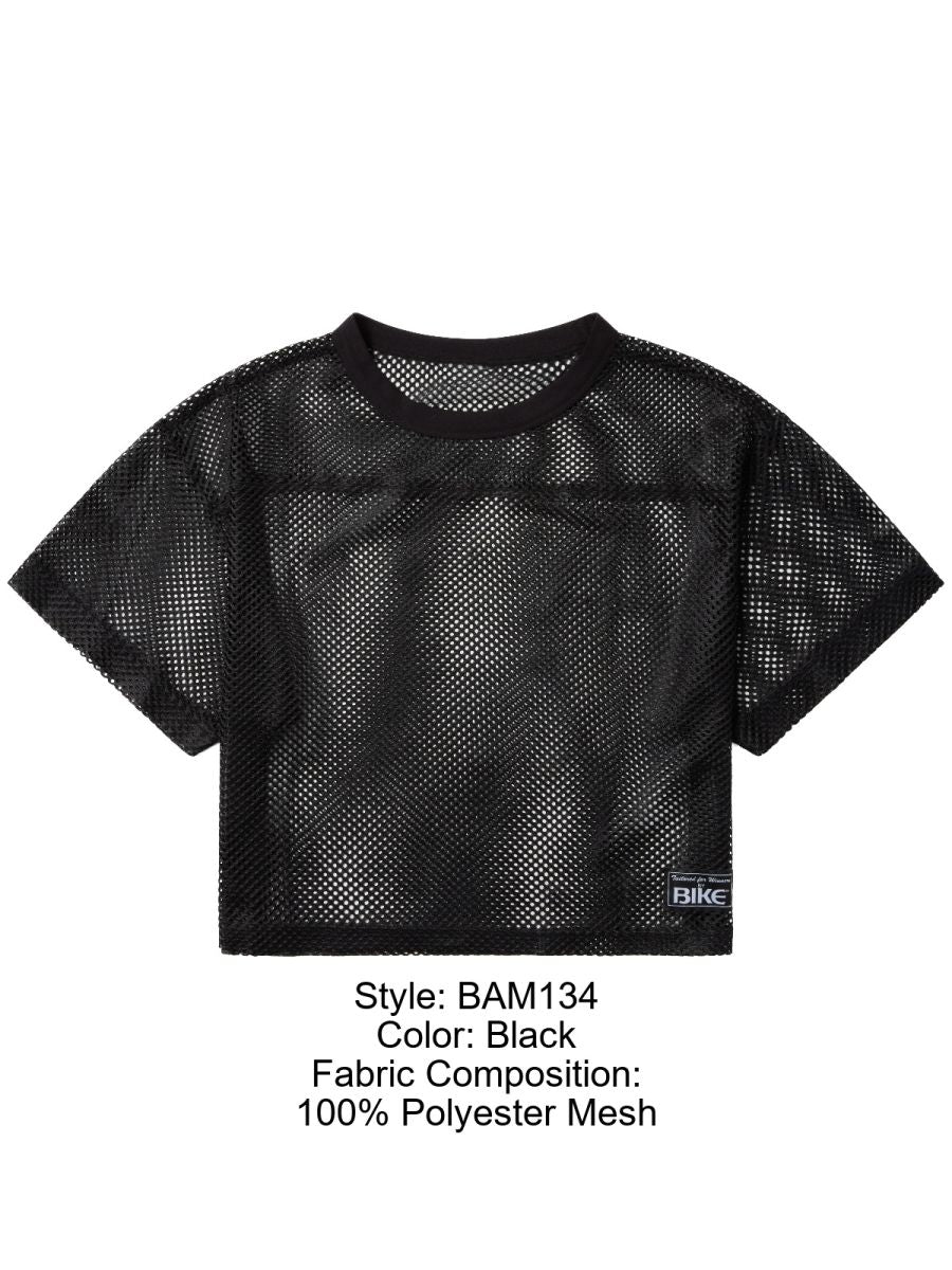 BIKE Athletic BAM134 Short Sleeve Practice Jersey Top Color Black