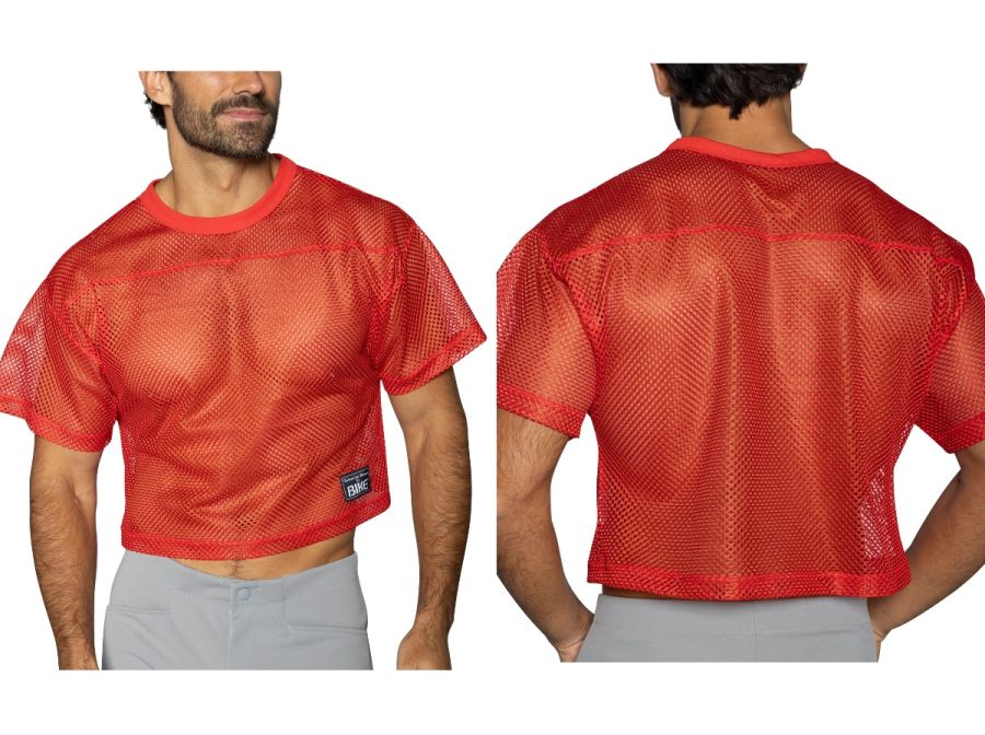 BIKE Athletic BAM134 Short Sleeve Practice Jersey Top Color Red
