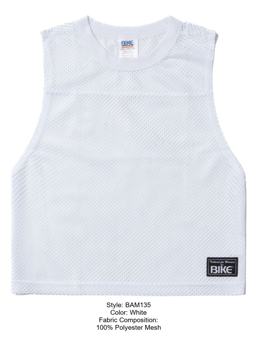 BIKE Athletic BAM135 Elevate Your Training Sleeveless Practice Jersey Color White