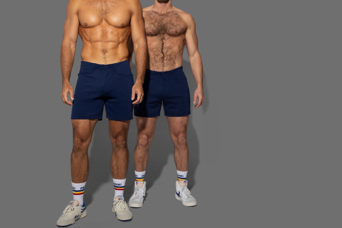 BIKE Athletic BAM207 Coaches Short 5 inch Inseam Color Navy