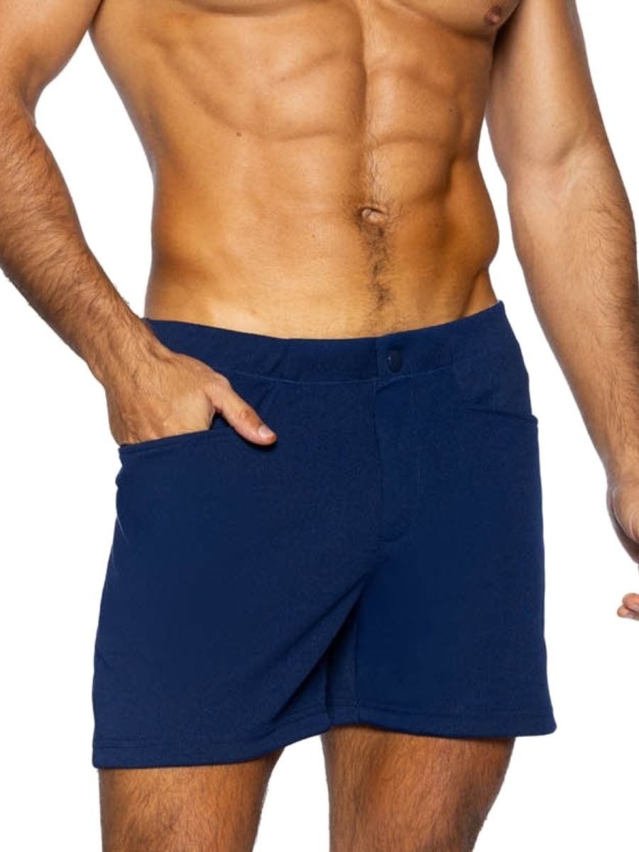 BIKE Athletic BAM207 Coaches Short 5 inch Inseam Color Navy