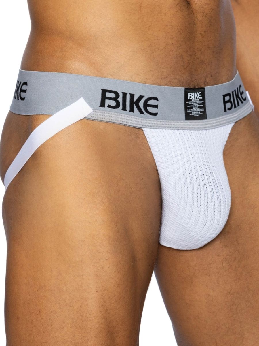 BIKE Athletic BAS304 Classic Jockstrap, a Staple In Mens Athletic Wear Color White