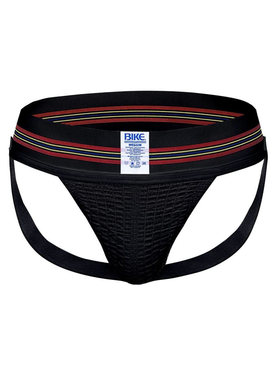 BIKE Athletic BAS306 Original Number 10 Jockstrap Performance Underwear Color Black
