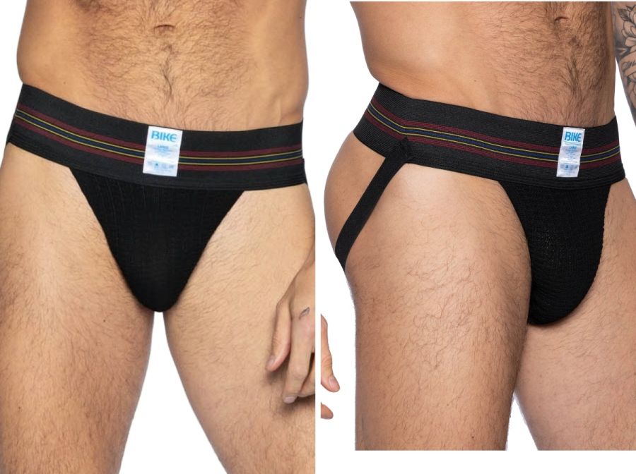 BIKE Athletic BAS306 Original Number 10 Jockstrap Performance Underwear Color Black