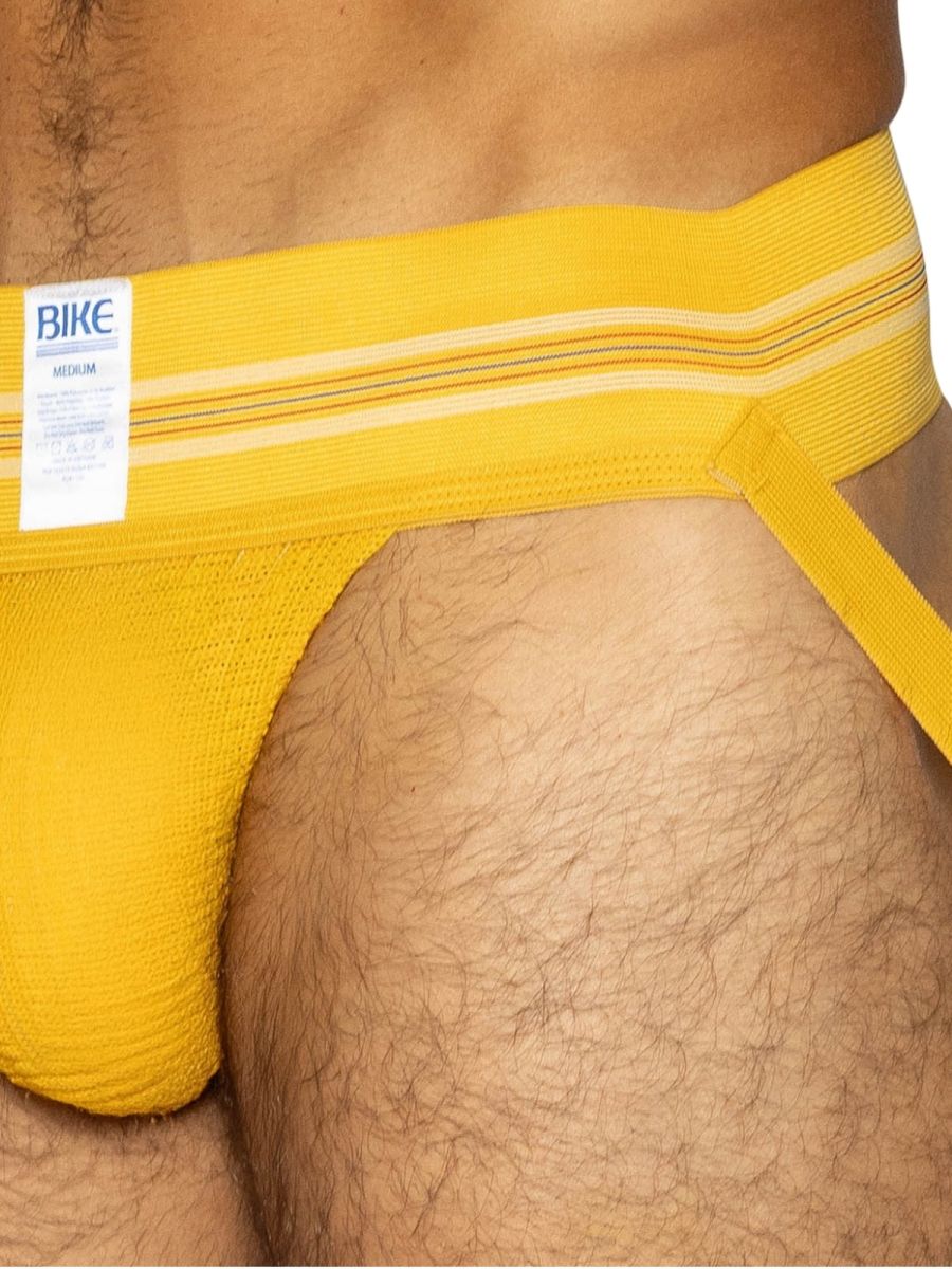 BIKE Athletic BAS306 Original Number 10 Jockstrap Performance Underwear Color Yellow