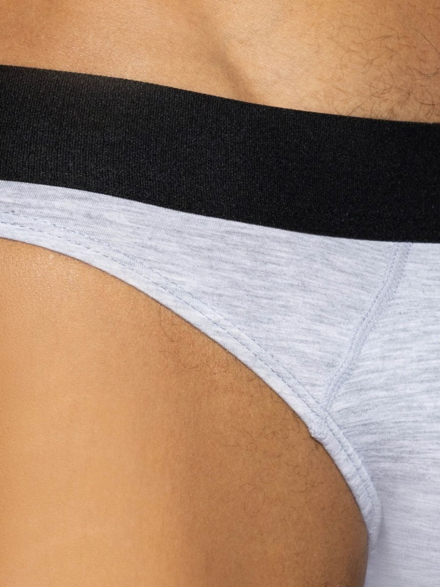 BIKE Athletic BAS319 Active Bold Style Thong for the Modern Man Color Light Gray