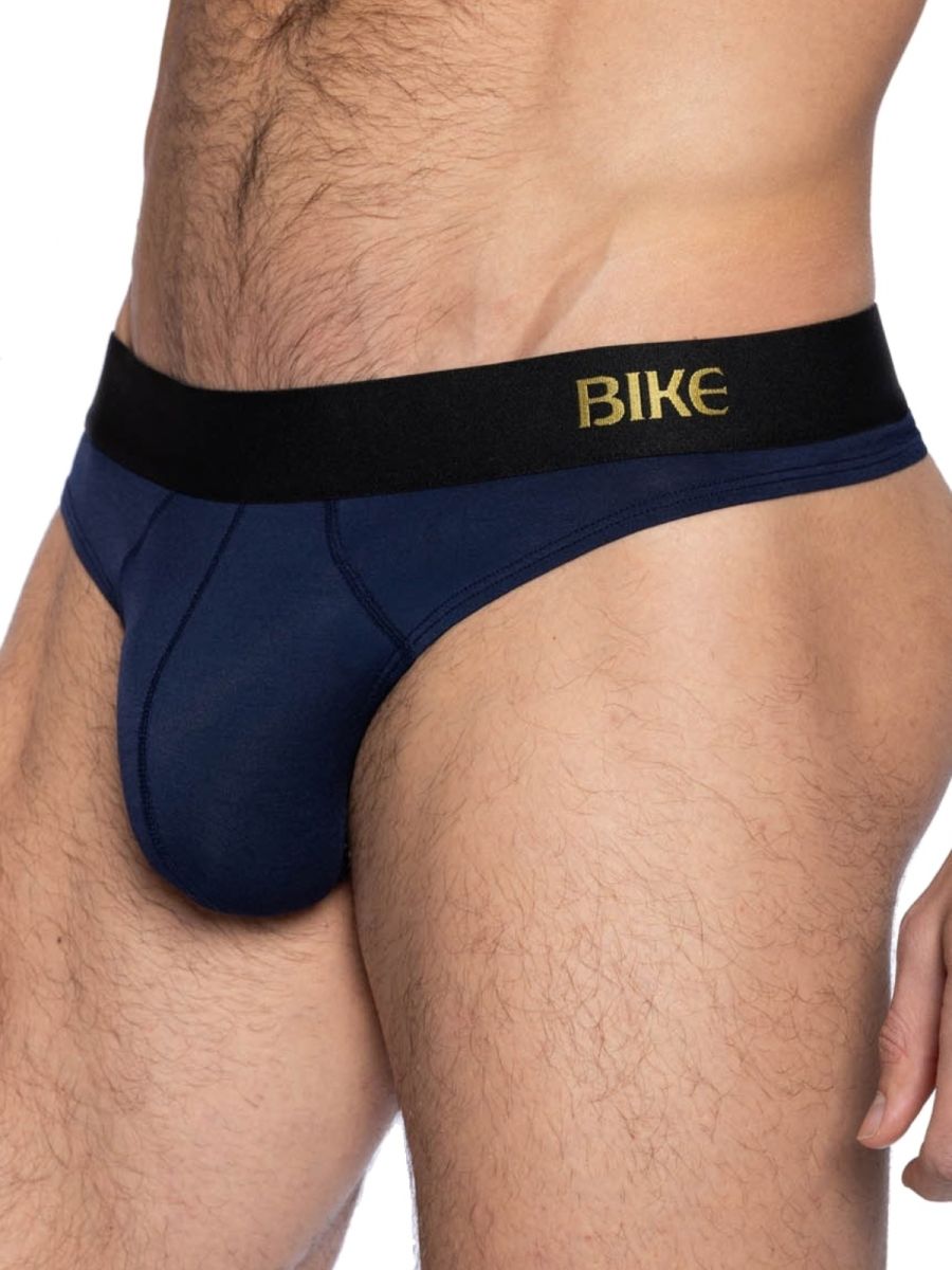 BIKE Athletic BAS319 Active Bold Style Thong for the Modern Man Color Navy