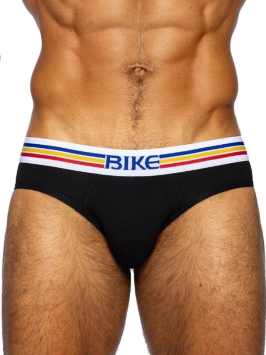 BIKE Athletic BAS327 Stretch Cotton Comfortable Brief Color Black