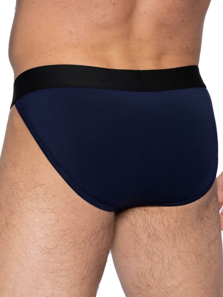 BIKE Athletic BAS331 Active Modal Jock Brief Color Black Navy