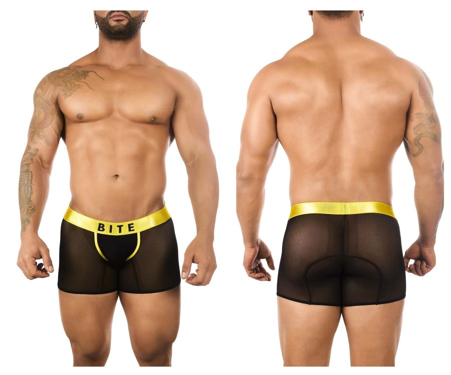 BiteWear BW2023103 Luminous Lime Trunks Black Yellow
