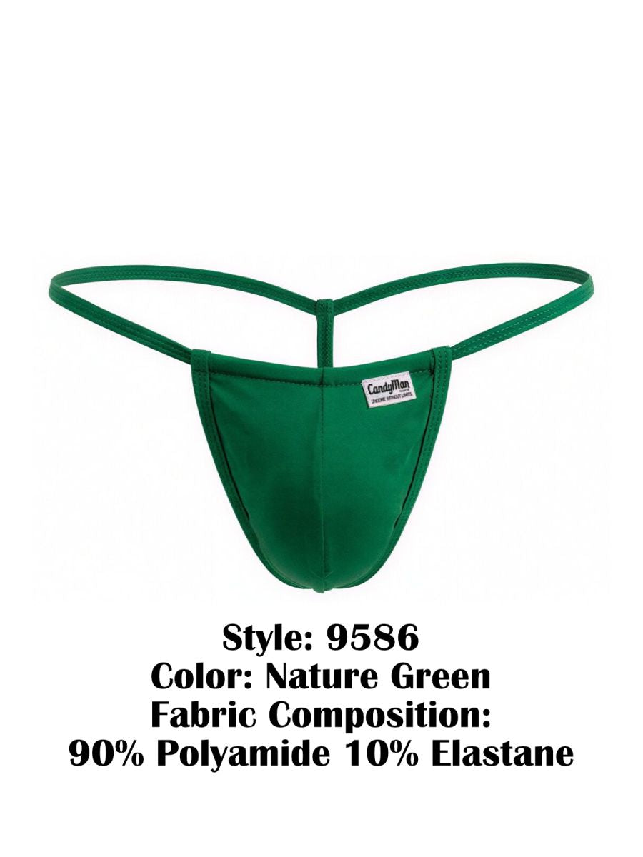 CandyMan 9586 Mens Sexy G-string Thong Nature Green