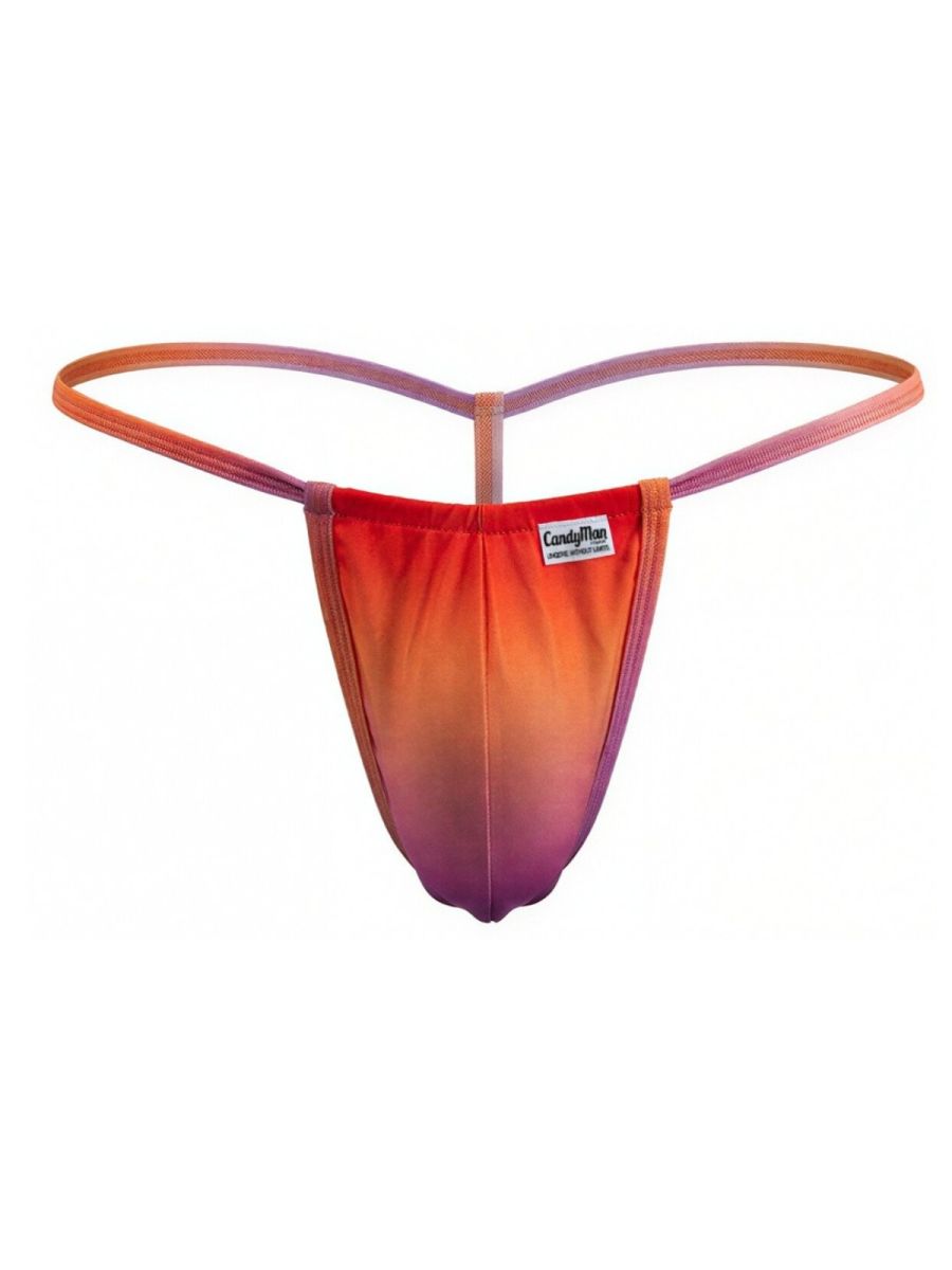 CandyMan 9586 Mens Sexy G-string Thong Orange Print