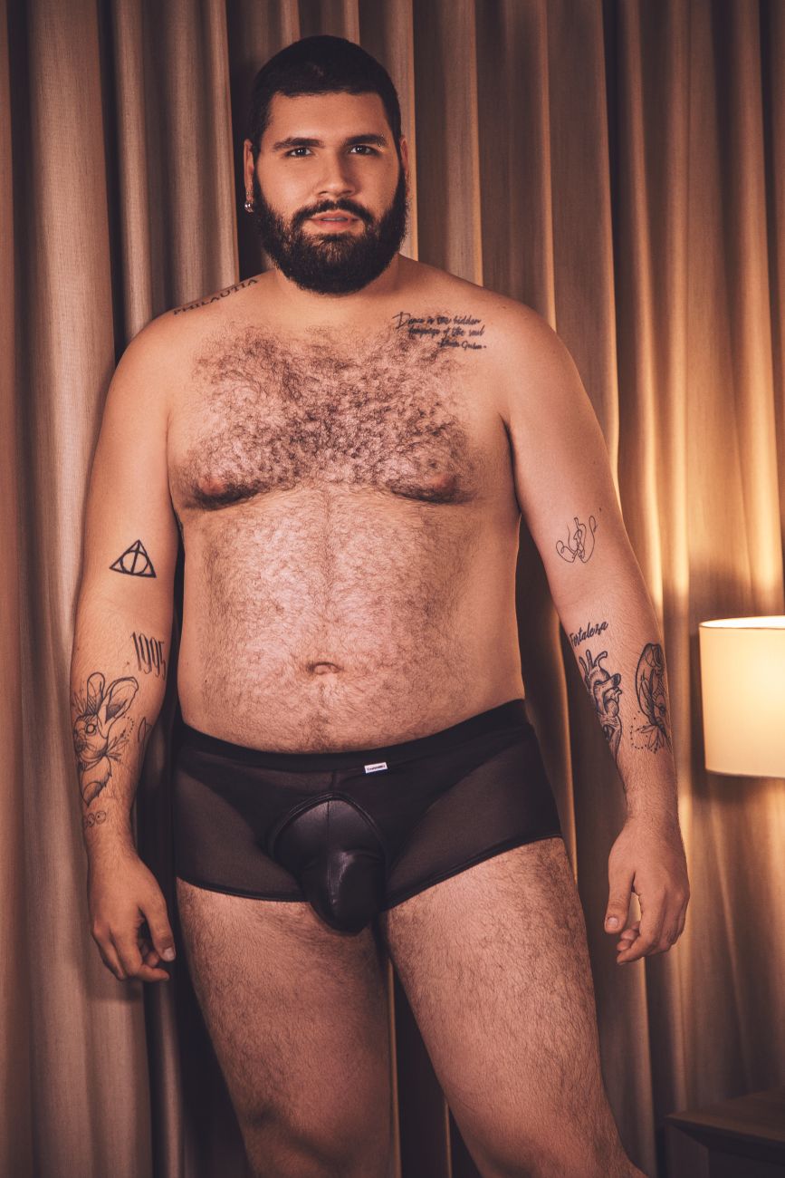 JCSTK - CandyMan 99629 Trunk and Thong Set Black