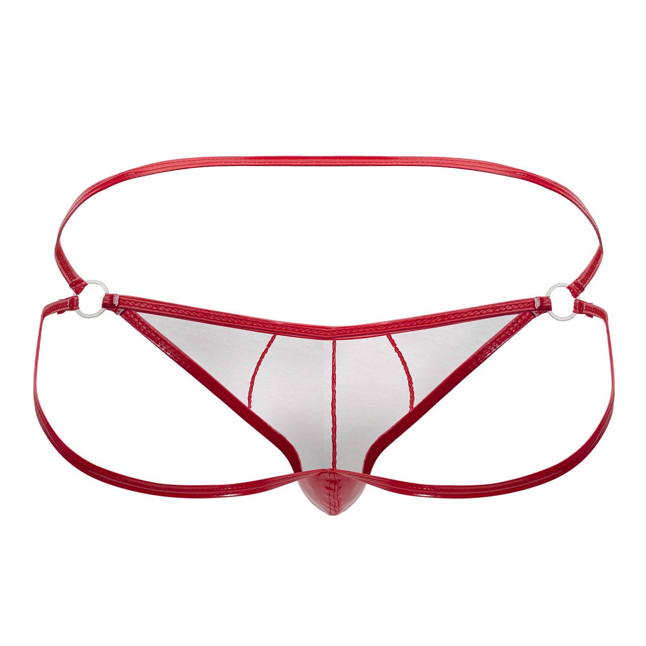 CandyMan 99741 Gloss Jockstrap Red