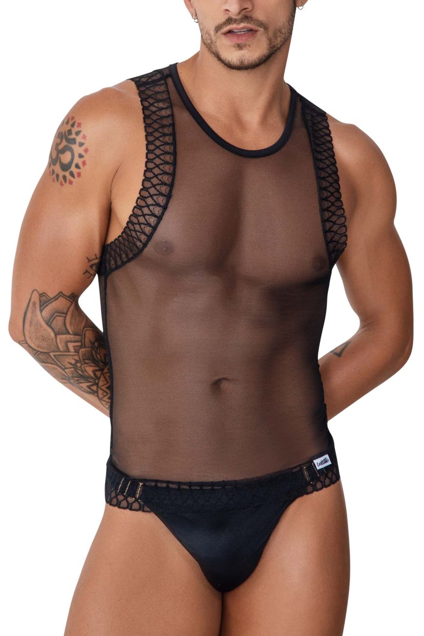 JCSTK - CandyMan 99758 Mesh Tank Top Black