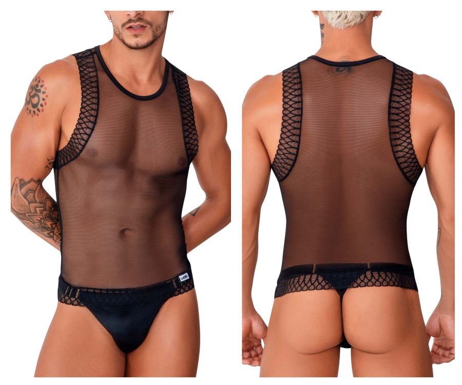 JCSTK - CandyMan 99758 Mesh Tank Top Black
