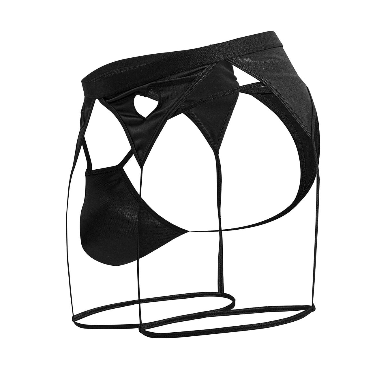 CandyMan 99785 Garter Outfit Black