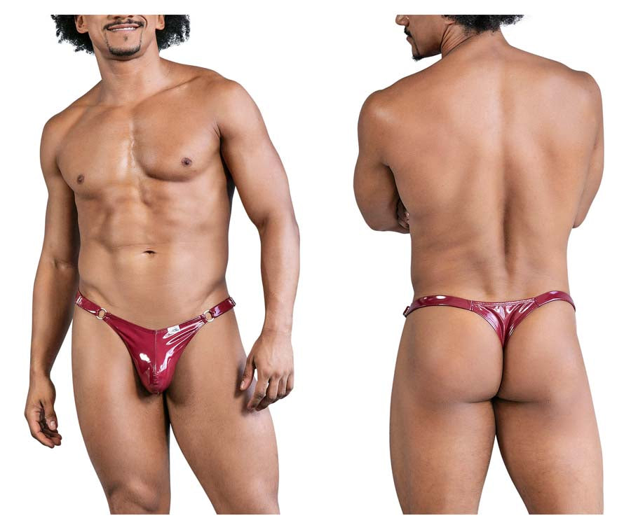 CandyMan 99819 Dom Thongs with Chains Gloss Wine