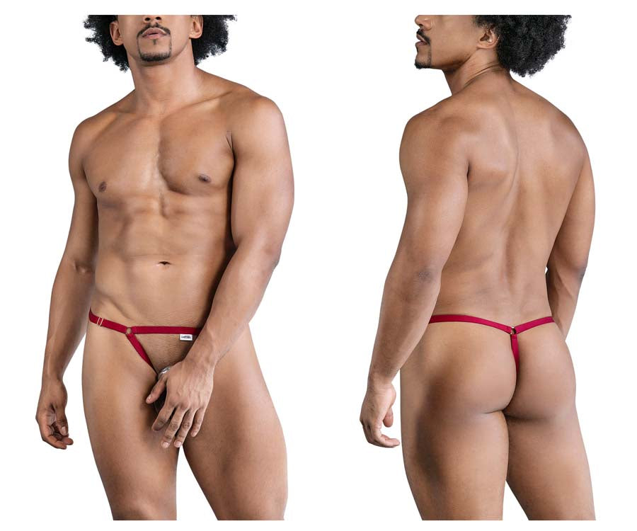 CandyMan 99852 Mens Strap Nudist Thongs Red