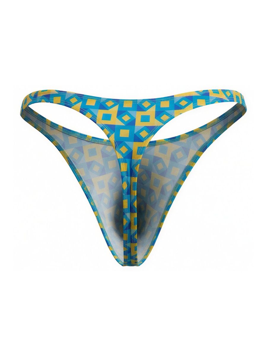 CandyMan 99924 Mens Colourful Modern Vibe Thongs Printed Turquoise