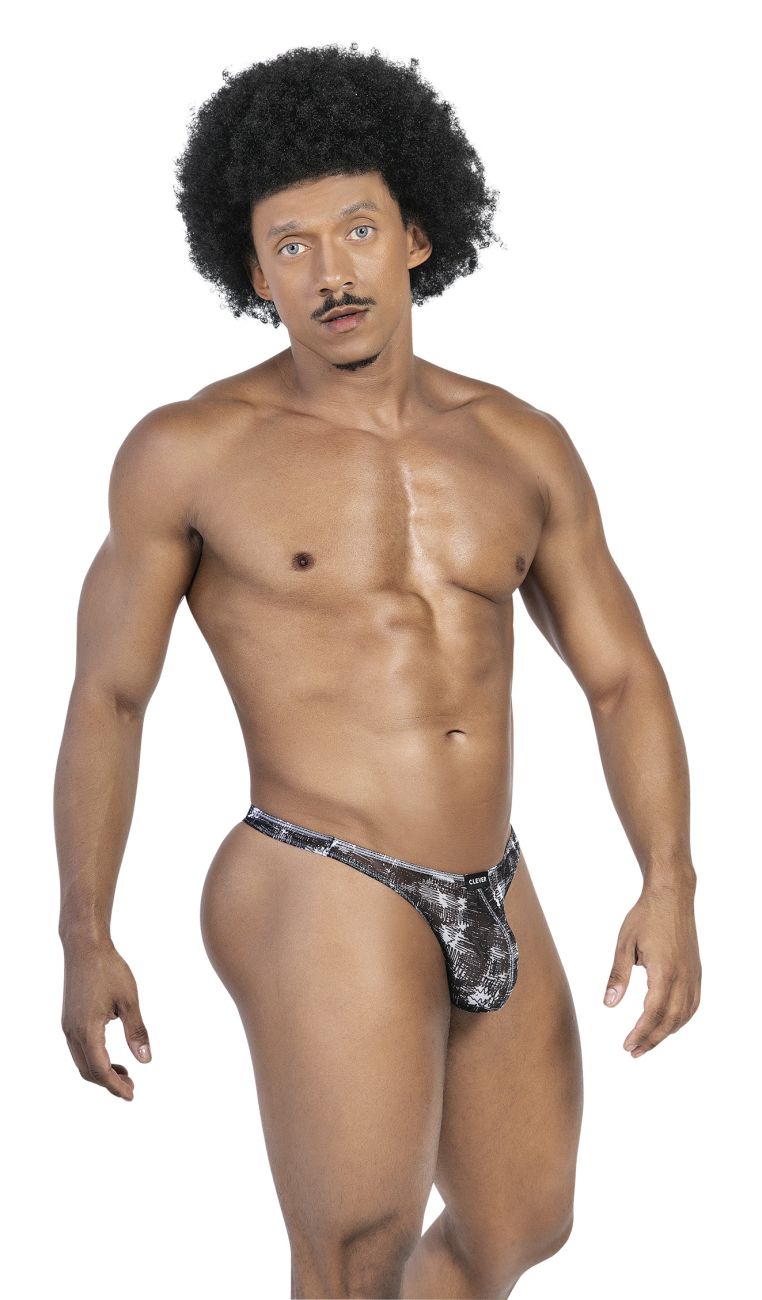 Clever 100008 3PK Australian Latin Thongs Black-Orange-Black