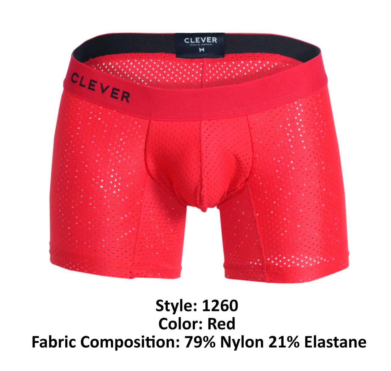 Clever 1260 Euphoria Boxer Briefs Red