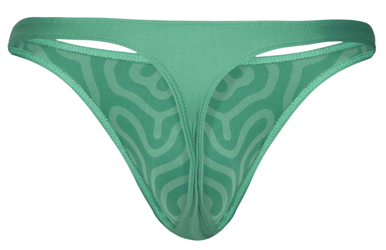 Clever 1773 Cactus Male Sleek Thong Green