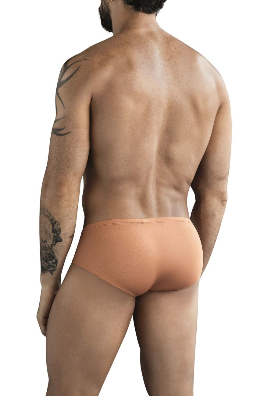 Clever 1775 Optimo Mens Sleek Contoured Pouch Briefs Ochre