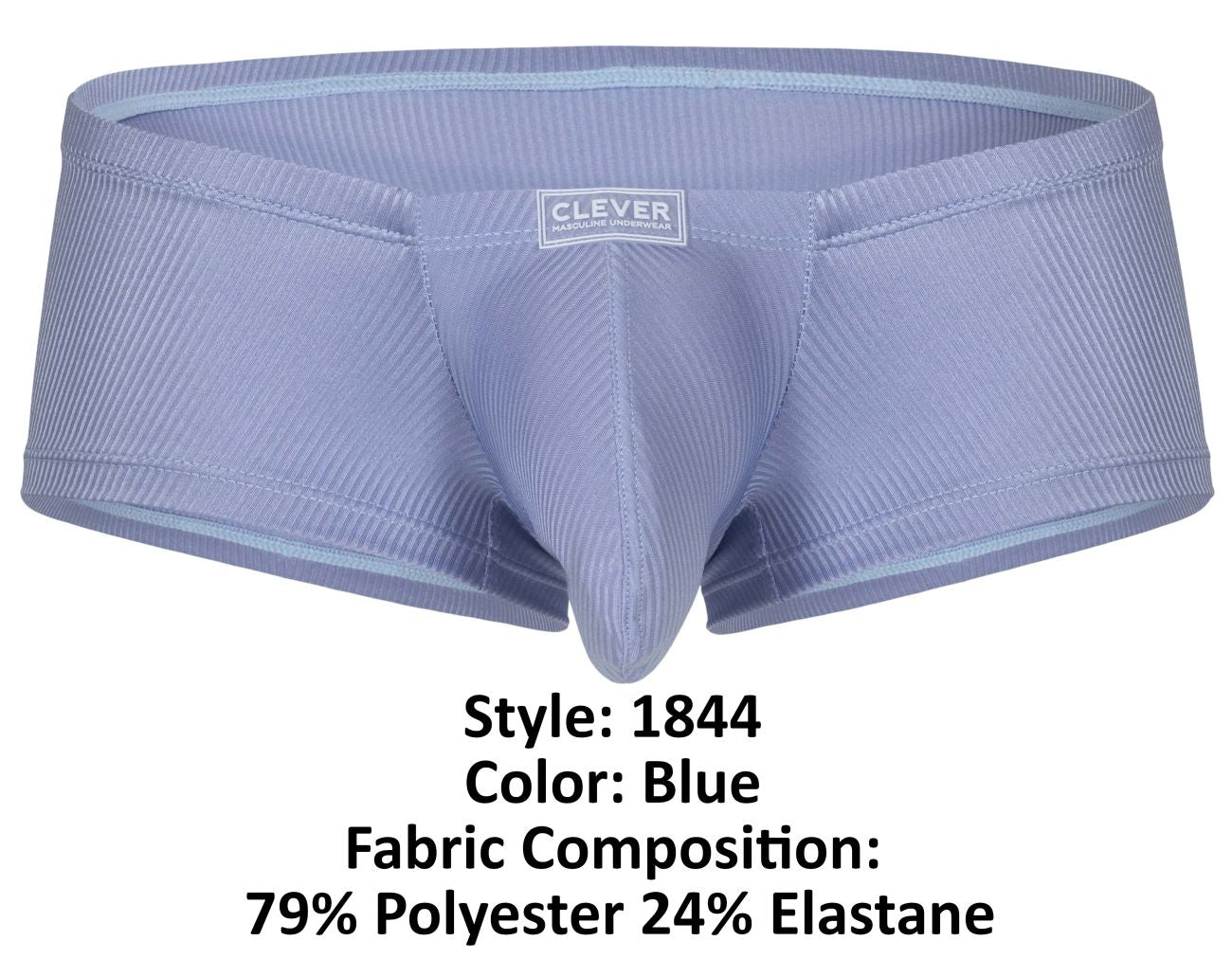 Clever 1844 Aura Mens Sleek & Soft Trunks Blue