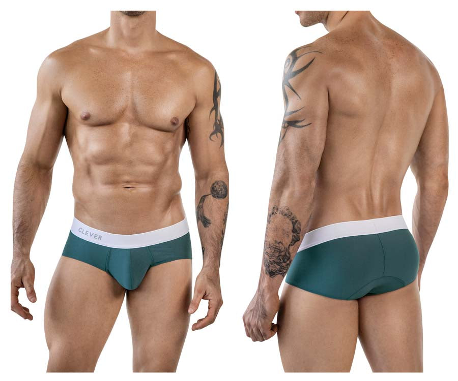 Clever 1863 Male Lecler Modern Comfort Briefs Green