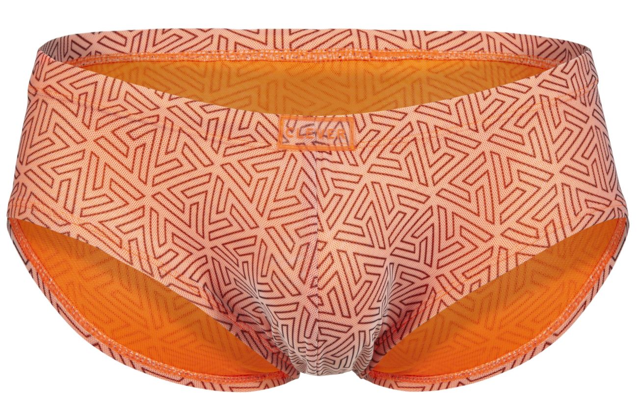 Clever 2017 Mens Stretchy Neon Briefs Orange