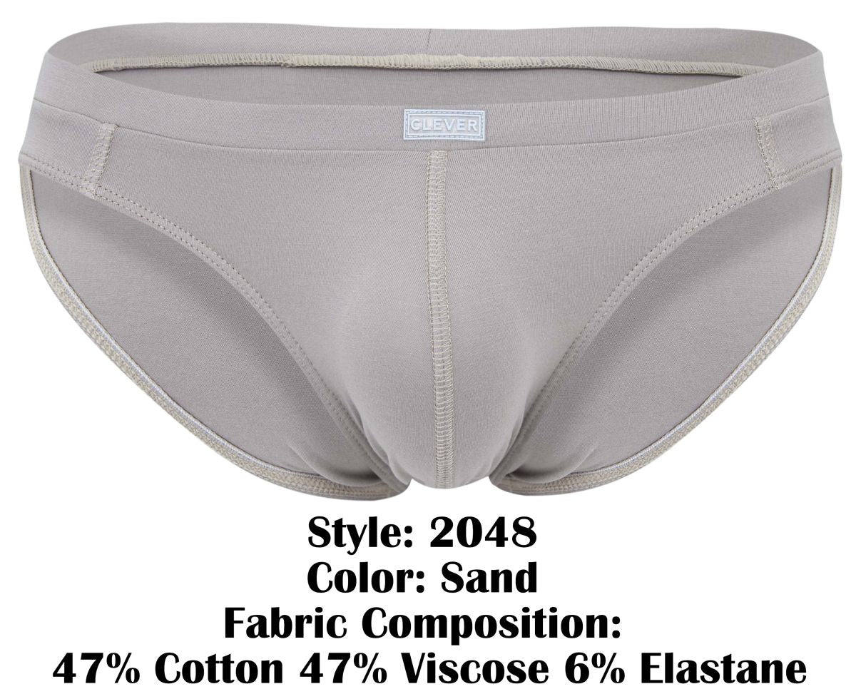 Clever 2048 Cordoba Mens Everyday Sleek Briefs Sand