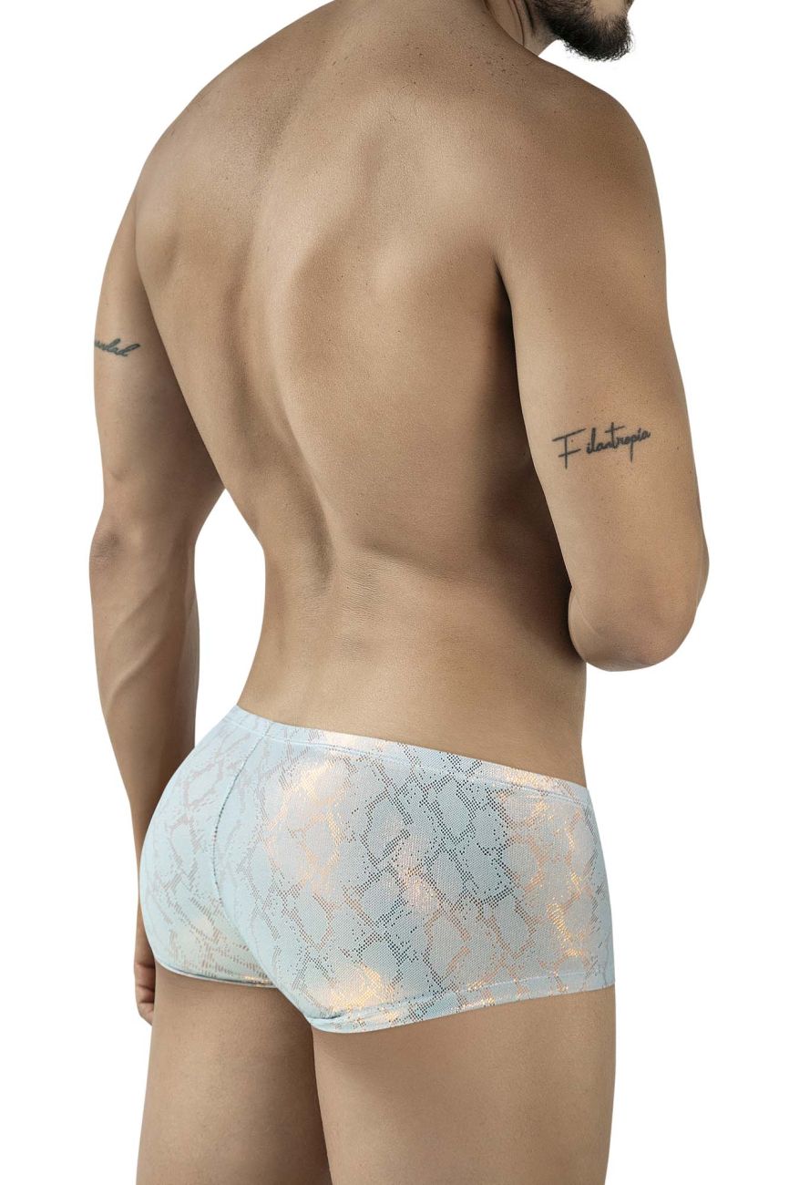 Clever 2061 Mens Diamond Metallic Trunks Blue