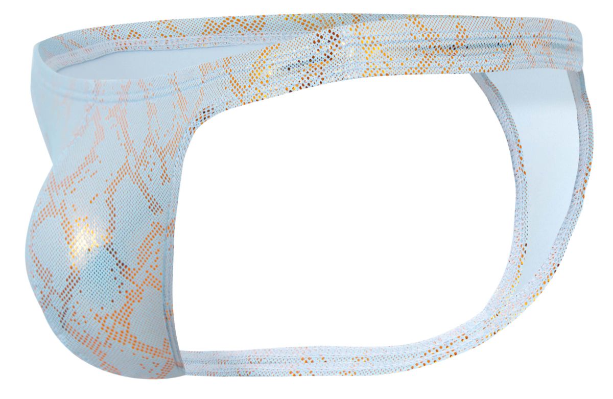 Clever 2063 Mens Diamond Sculpted Fit Thongs Light Blue