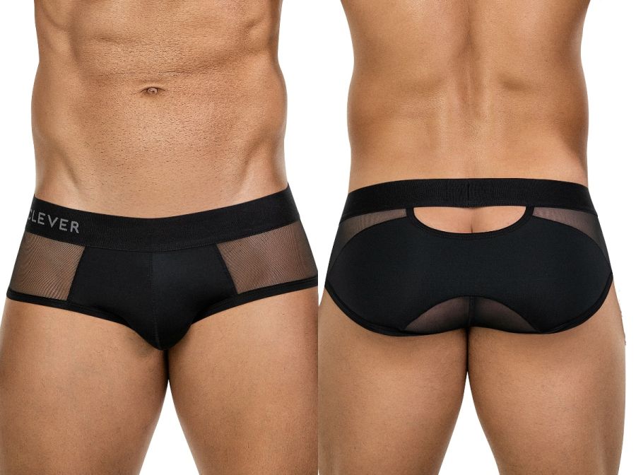 26059 Tanatos Male Sophisticated Essentials Briefs Black