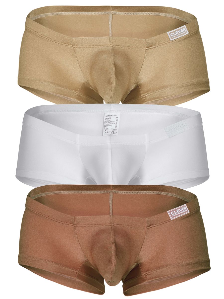 Clever 26069 3PK Australian Latin Sculpted Trunks Multi-Coloured