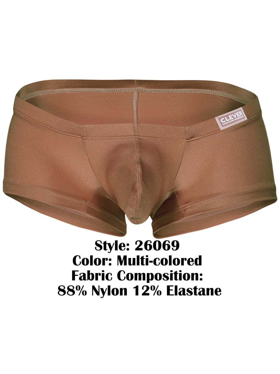 Clever 26069 3PK Australian Latin Sculpted Trunks Multi-Coloured