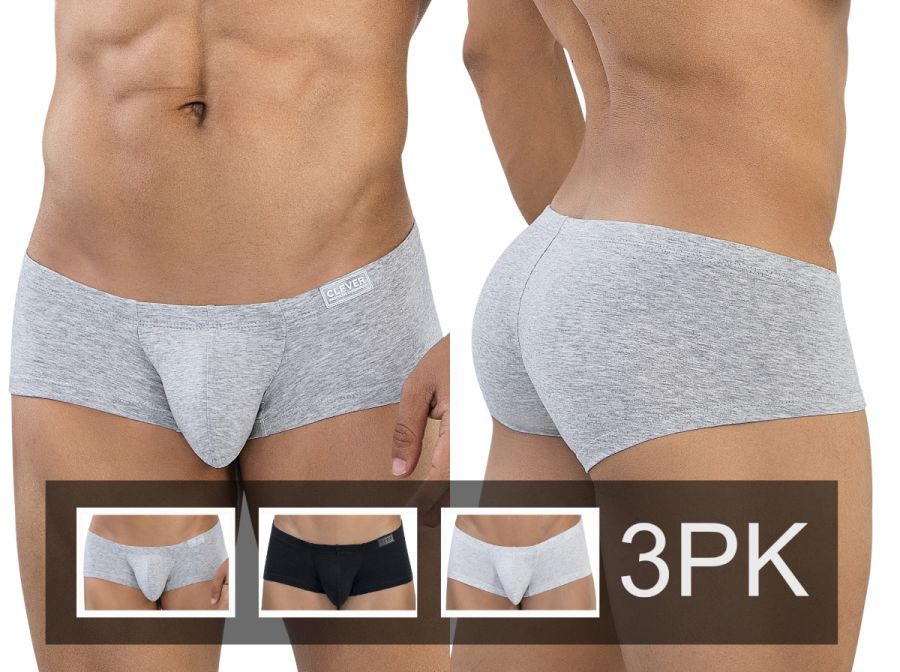 Clever 26227 3PK Mens Australian Latin Daily Essentials Trunks 3 Colours