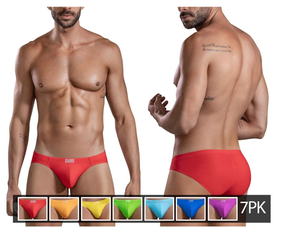 Clever 519967 7PK Briefs Multi Coloured - 7 Different Colours