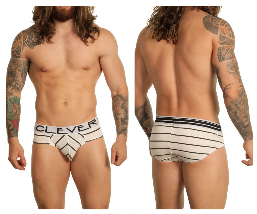 Clever 5199 Limited Edition Underwear Briefs Green Stripe