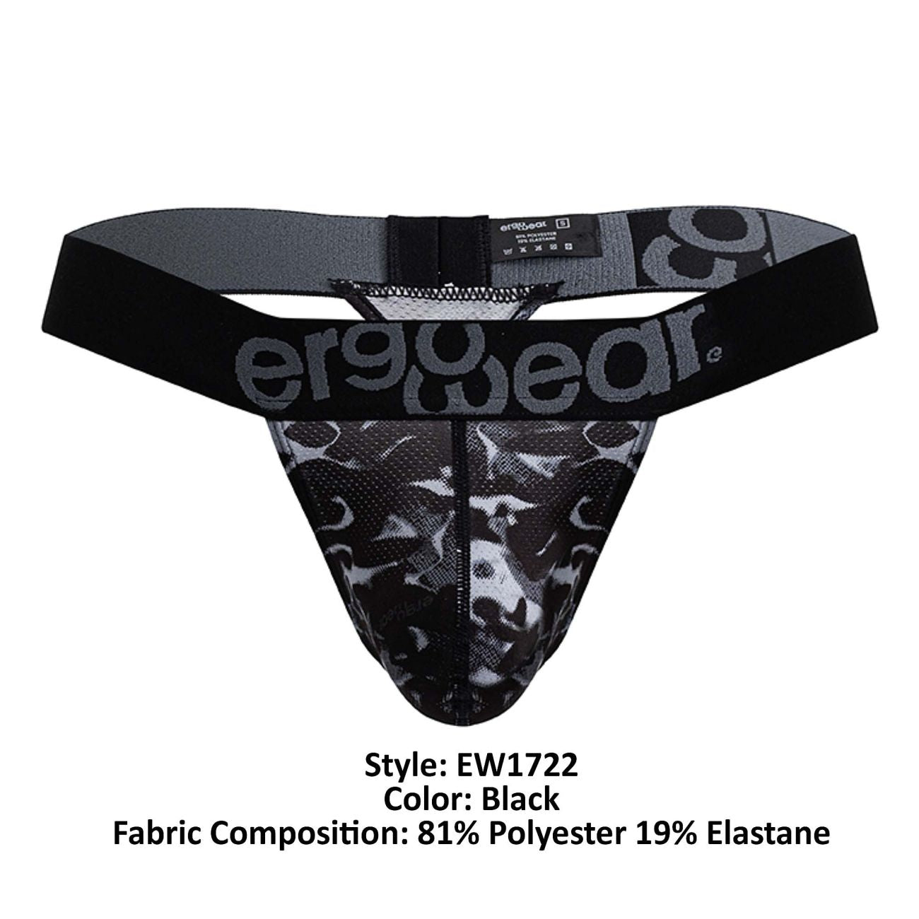 ErgoWear EW1722 MAX SE CAMO G-String Black