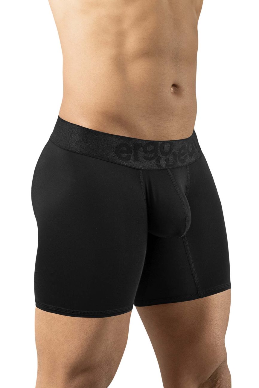 ErgoWear EW1749 MAX BOLD Mens Sleek & Comfortable Boxer Briefs Black