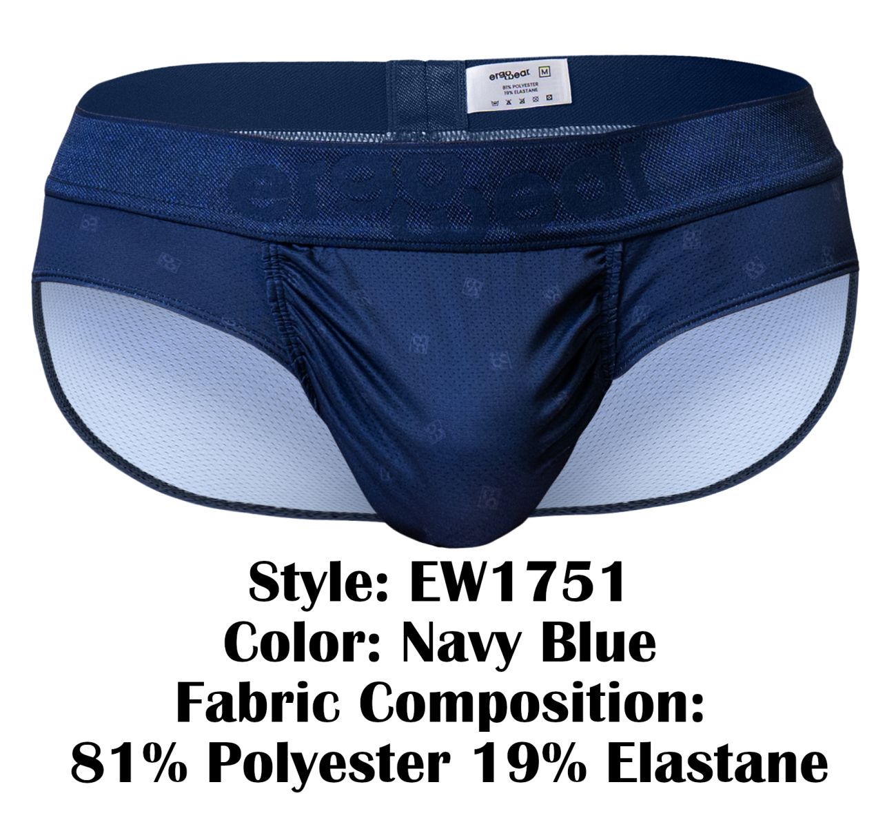 ErgoWear EW1751 FEEL SE Mens Sleek Briefs Navy Blue
