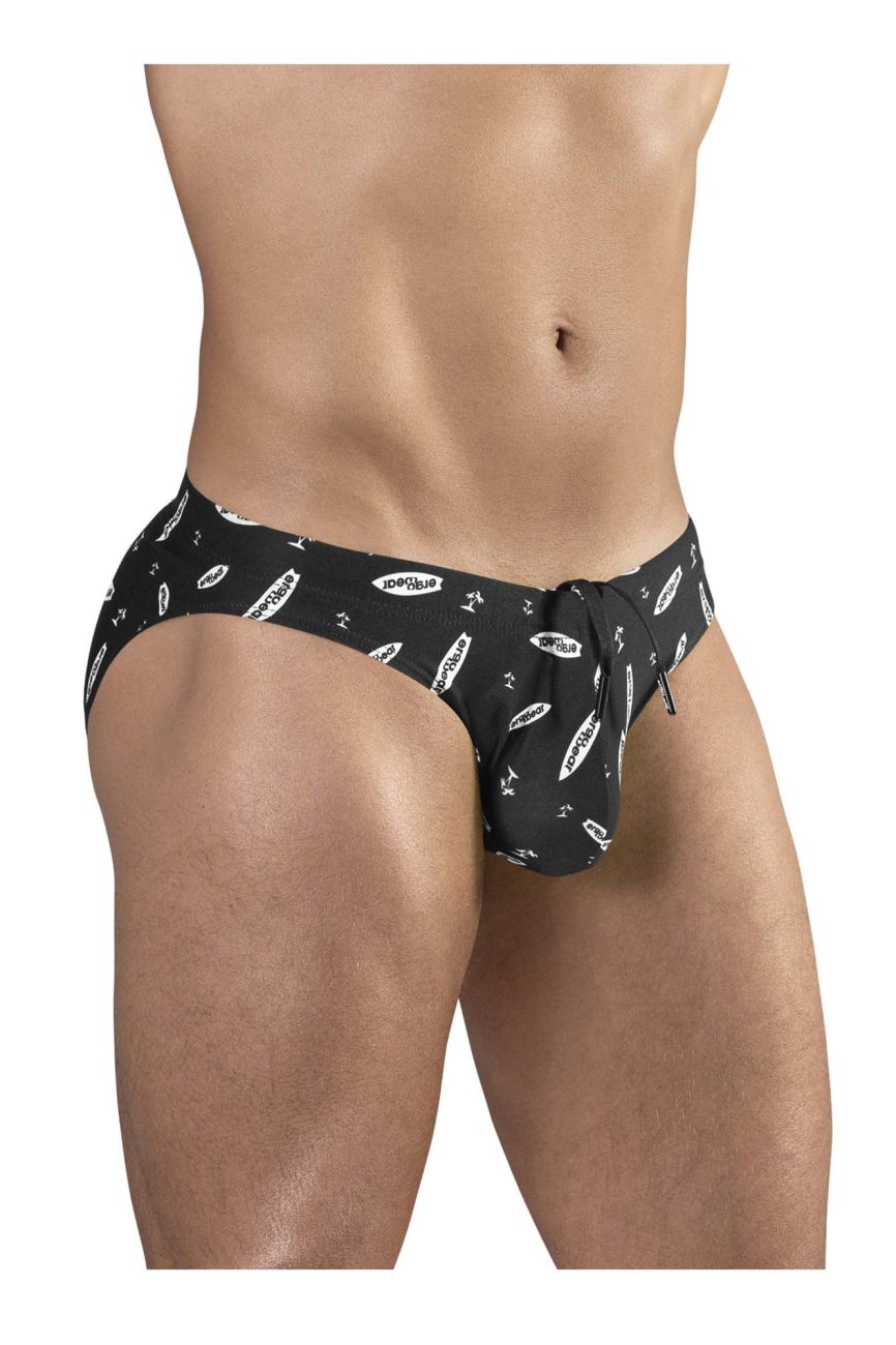 ErgoWear EW1766 X4D SW Swim Briefs Black-White