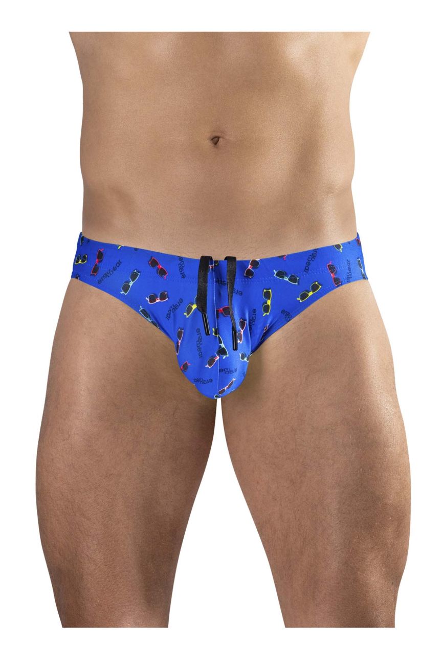 ErgoWear EW1767 X4D SW Swim Briefs Sunglasses Print Blue