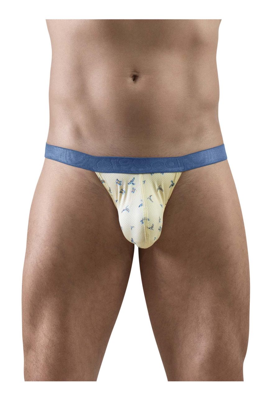 ErgoWear EW1768 SLK SE Male Comfortable G-String Vanilla Birds