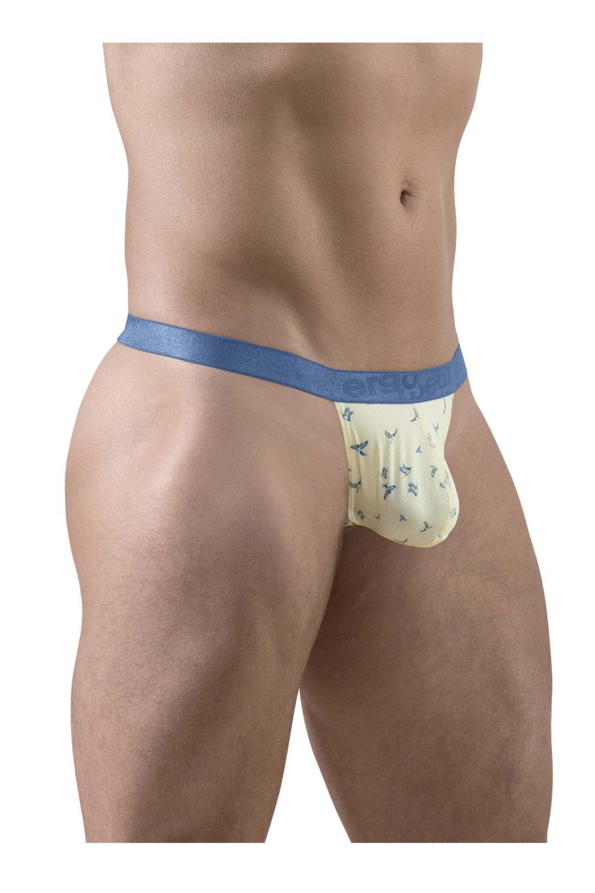ErgoWear EW1768 SLK SE Male Comfortable G-String Vanilla Birds