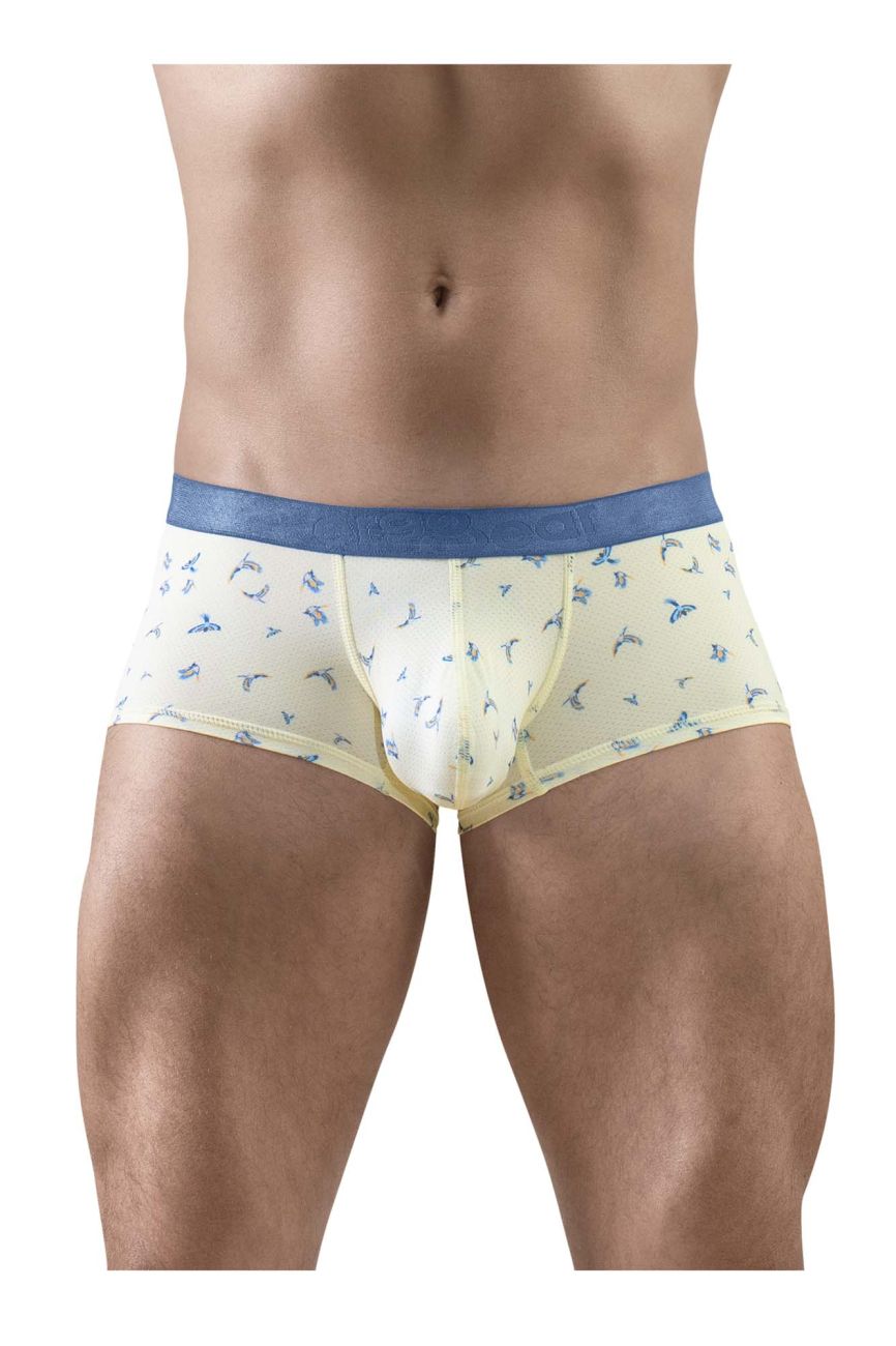 ErgoWear EW1770 SLK SE Male Comfortable Trunks Vanilla Birds
