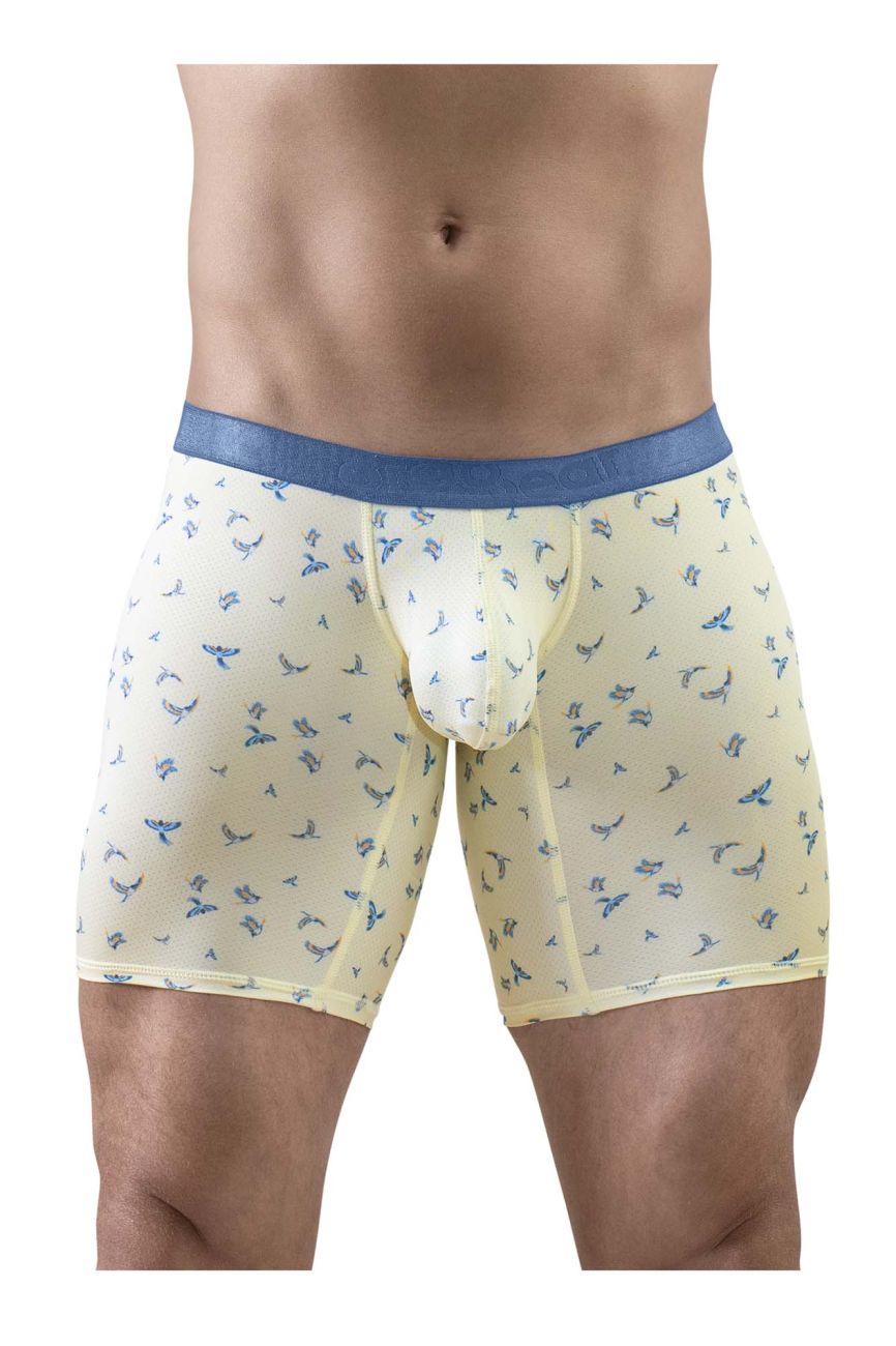 ErgoWear EW1771 SLK SE Male Comfortable Boxer Briefs Vanilla Birds